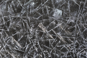 Background of fragments of ice