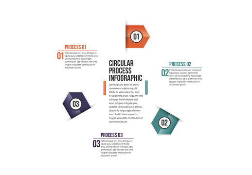 Triangular Tab Progress Infographic 1