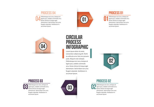 Triangular Tab Progress Infographic 2