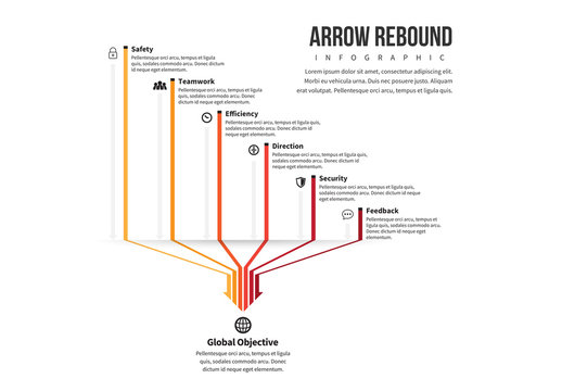 Global Objectives Arrow Infographic