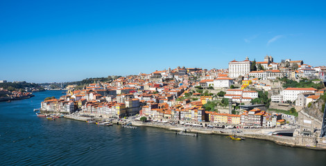 Naklejka na ściany i meble Panoramic view of Porto
