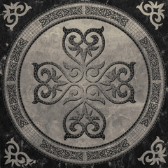 Mosaic pattern, ceramics, tile, abstract geometry