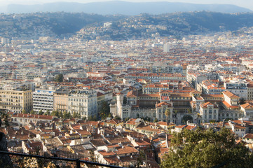 Panorama of the European city.