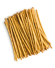 Salty pretzel sticks.