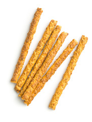 Salty pretzel sticks.
