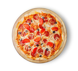Pizza pepperoni . This picture is perfect for you to design your restaurant menus. Visit my page. You will be able to find an image for every pizza sold in your cafe or restaurant. 