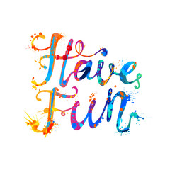 Have fun! Rainbow splash paint