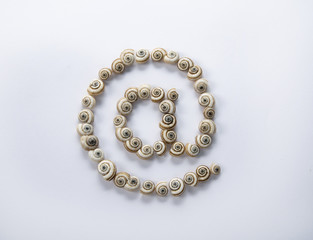 @ sign is made of shells of snails