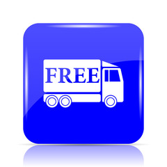 Free delivery truck icon