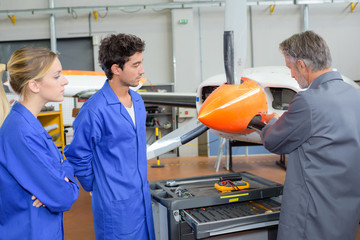 fixing an airplane's propeller model © auremar