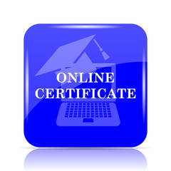 Online certificate icon