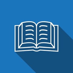 book icon stock vector illustration flat design