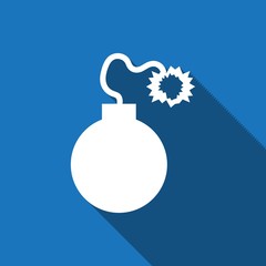 bomb icon stock vector illustration flat design