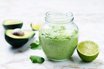 Greek yogurt avocado cilantro lime dressing