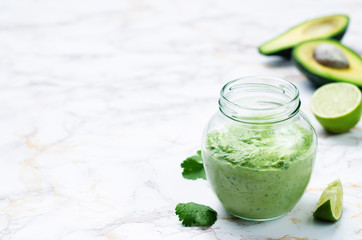 Greek yogurt avocado cilantro lime dressing