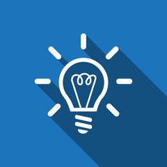 bulb icon stock vector illustration flat design