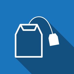 tea bag icon stock vector illustration flat design