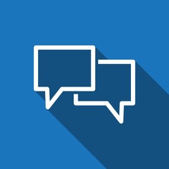 Speech Bubbles Icon. Chat pictogram icon stock vector illustration