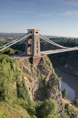 Fototapeta na wymiar Clifton suspension bridge (pont suspendu de Bristol)