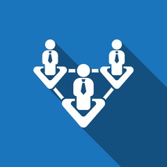 Business people team crowdy walk silhouette concept businesspeople group human resources over world map background vector icon