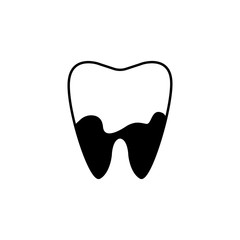 Denatal Plaque solid icon, Dental and medicine, tooth sign vector graphics, a filled pattern on a white background, eps 10.