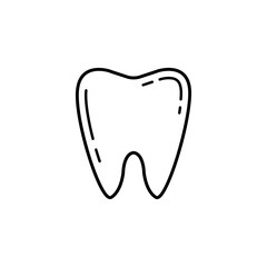 Tooth line icon, Dental and medicine, vector graphics, a linear pattern on a white background, eps 10.