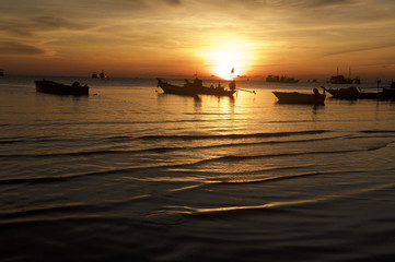 Sunrise on Koh Tao Island in Thailand