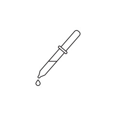 Fototapeta premium eyedropper line icon, vision outline vector logo illustration, linear pictogram isolated on white