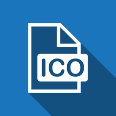 ico icon stock vector illustration flat design