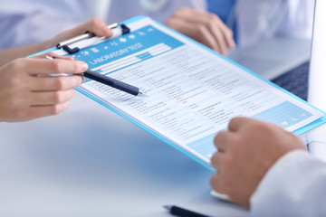 Doctors at work in clinic