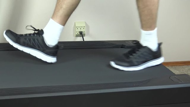 Easy Walking On Home Gym Treadmill