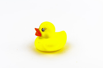 Children's toys and figurines on a white background