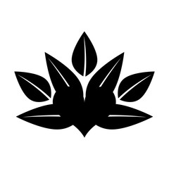 heart with leafs emblem vector illustration design