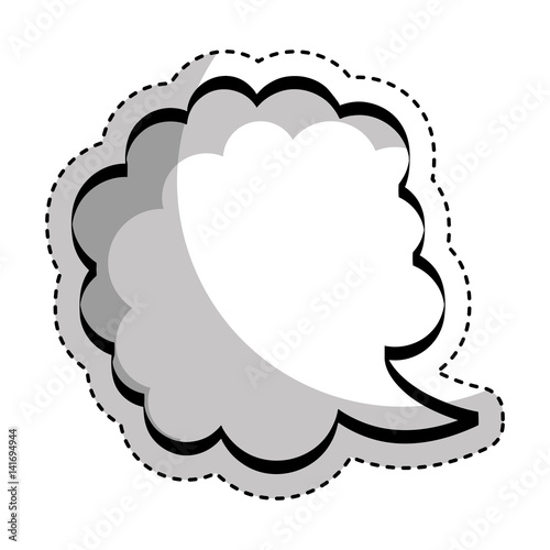 "speech bubble pop art style vector illustration design" Stock image