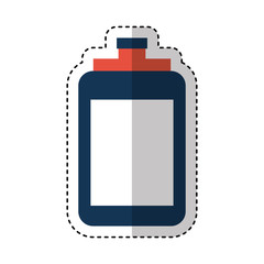 bottle water gym icon vector illustration design