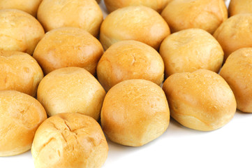 close up on fresh baked dinner roll
