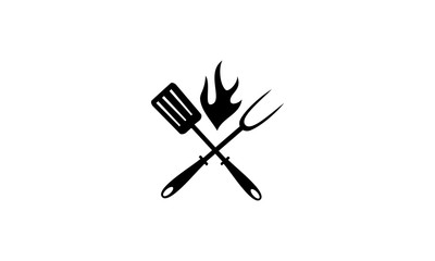 Logo Restaurant barbeques - obrazy, fototapety, plakaty