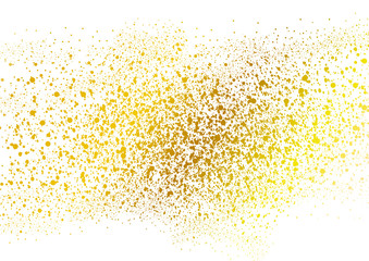 Abstract grunge golden dotted background
