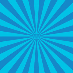 sunburst retro background blue color isolated vector