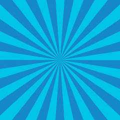 sunburst retro background blue color isolated vector