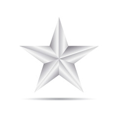 Obraz premium Silver Star Vector