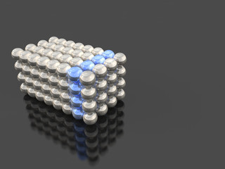 検査を表すアブストラクト3DCGイラスト