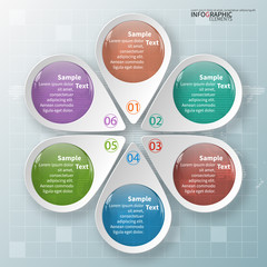 Abstract 3D Paper Infographics