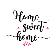 Home sweet home lettering photography set. Motivational quote. Sweet cute inspiration typography. Calligraphy photo graphic design element. Hand written sign.