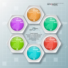 Abstract 3D Paper Infographics