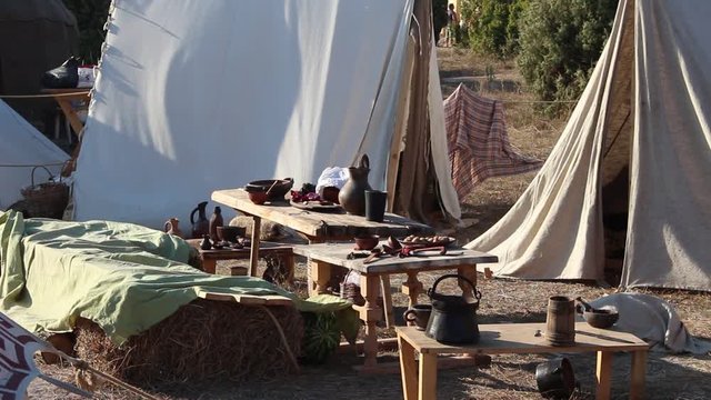 Historical reconstruction of the daily life of the European peoples outdoors