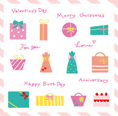 手描き　ギフトボックス