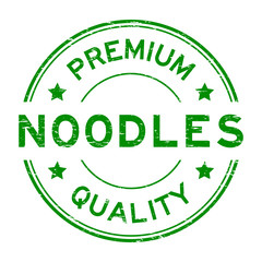 Grunge green premium quality noodle round rubber seal stamp