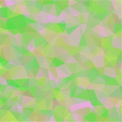 Obraz premium Abstract background of small triangles of polygon blue and yellow and green and pink fragments of sharp flowers and leaves throughout the drawing