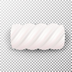 Realistic Marshmallows Candy Vector. Sweet Twist Illustration Isolated On White Background. Chewy Candy Good For Packaging Design, Frame, Border.
